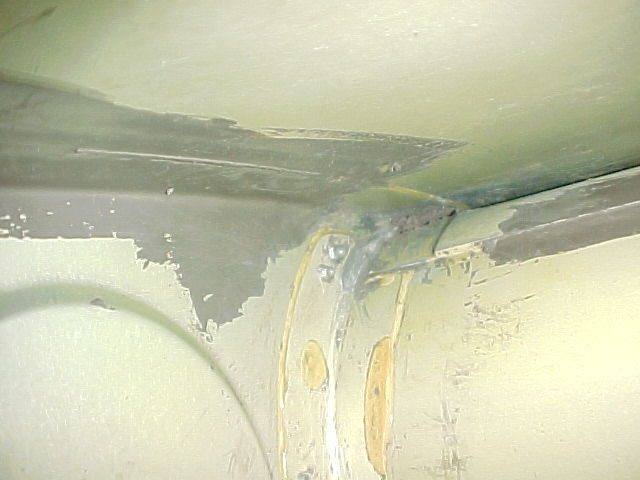Picture of inside of tank, top/aft of spar